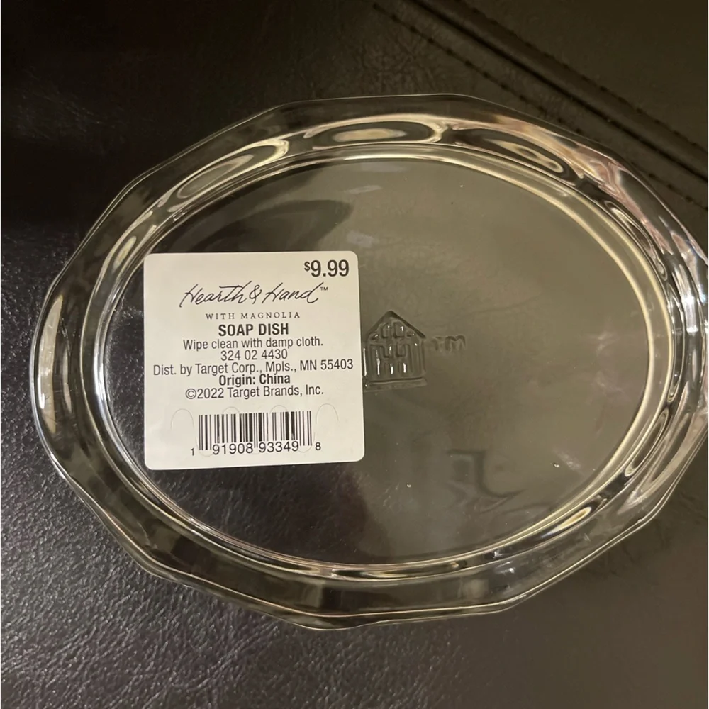 Hearth & Hand Clear Glass Soap Dish
